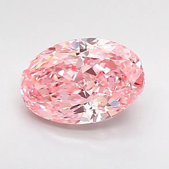 1.59ct Oval Lab Grown Diamond (Colour Fancy Vivid Pink, Clarity VVS1, IGI Certified)