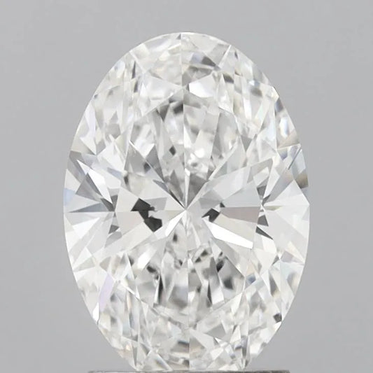 2.10ct Oval Lab Grown Diamond (Colour E, Clarity VVS2, IGI Certified)