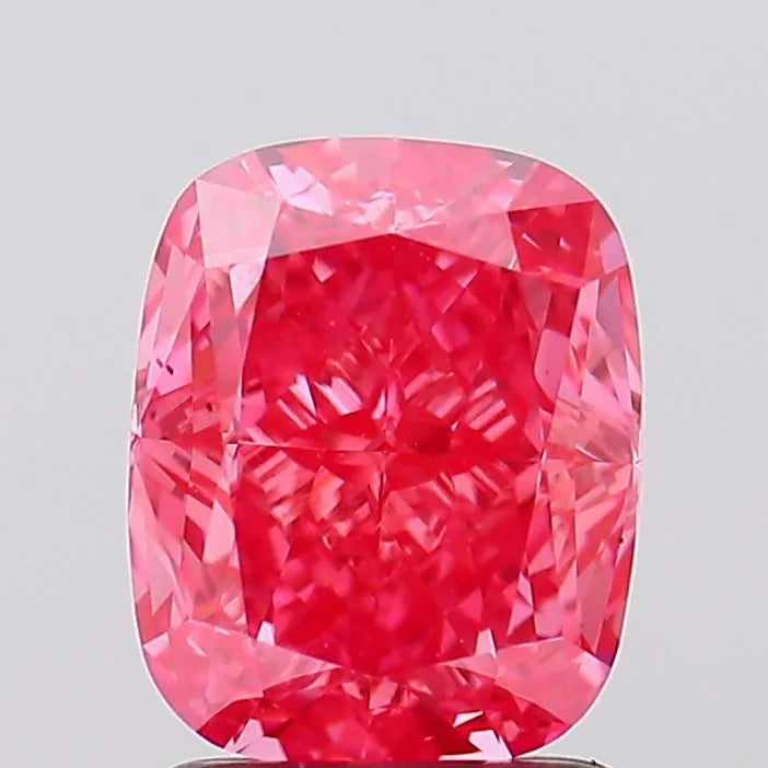2.15ct Cushion modified Lab Grown Diamond (Colour Fancy Vivid Pink, Clarity VS2, IGI Certified)