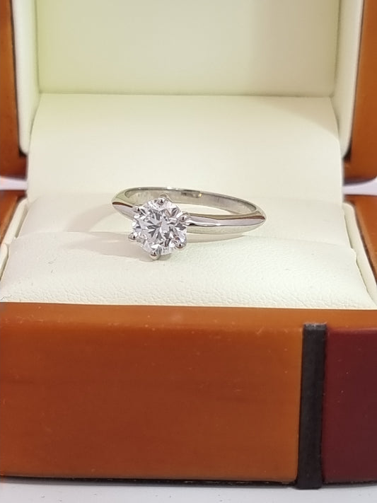 IGI Certified, D Colour, 1.10 Carat Diamond & Platinum Engagement Ring – Save $2000!