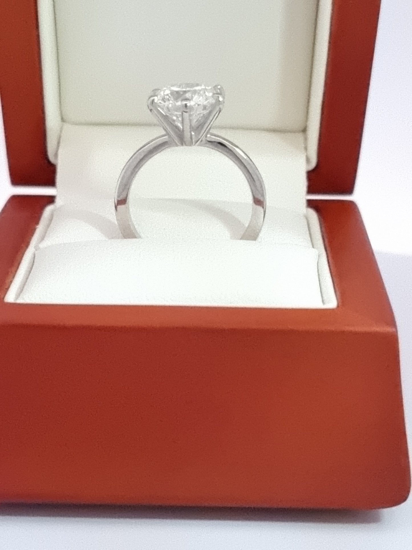 Platinum & 3.03 Carat D Colour, LG Diamond Engagement Ring. Ideal Cut!