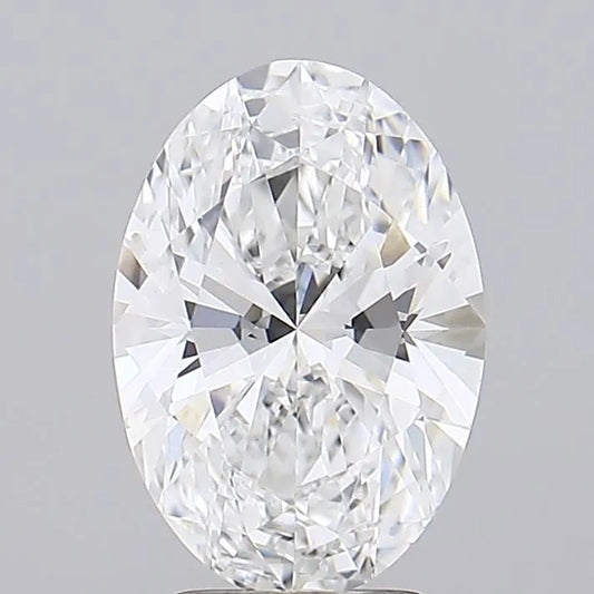 3.30ct Oval Lab Grown Diamond (Colour D, Clarity VVS2, IGI Certified)
