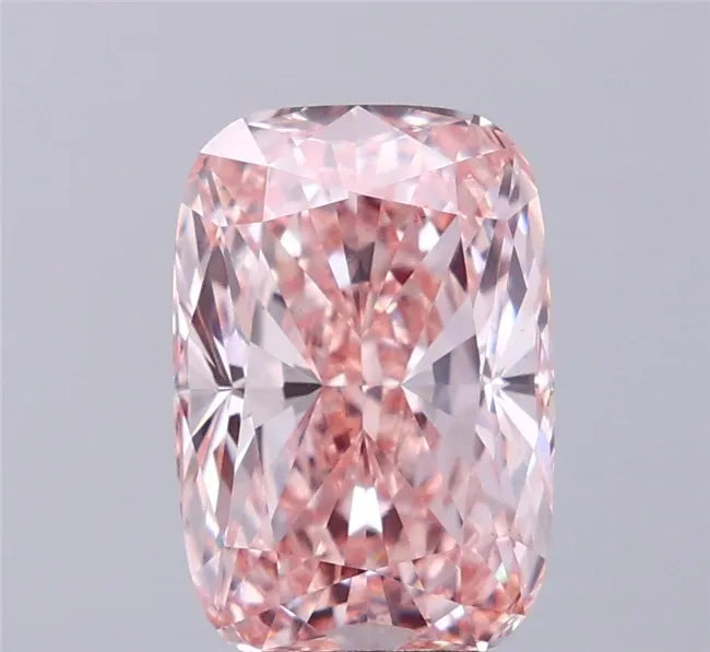 4.02ct Cushion modified Lab Grown Diamond (Colour Fancy Intense Pink, Clarity VS1, IGI Certified)