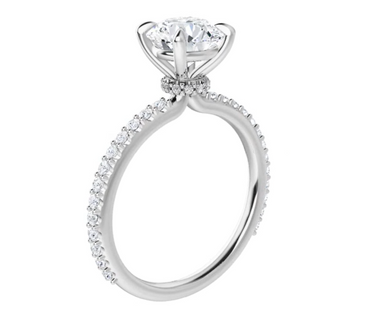 18K/Platinum Hidden Halo