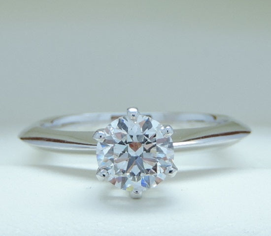 GIA Triple Excellent (Ideal) Round Cut Diamond in White Gold - Stunning!