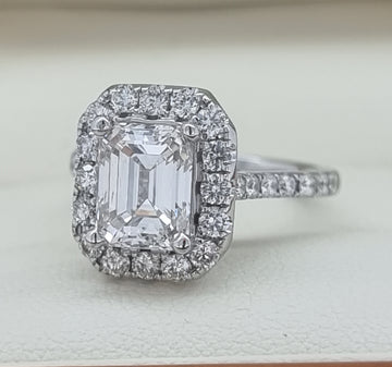 Stunning Emerald Cut Diamond Engagement Ring - over 2 Carats!