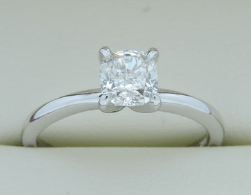 Brand New - Stunning GIA Certified Cushion Cut Engagement Ring