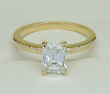 Internally Flawless GIA Certified Emerald Cut Diamond Solitaire