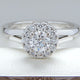 GIA Certified Diamond Halo Style Engagement Ring