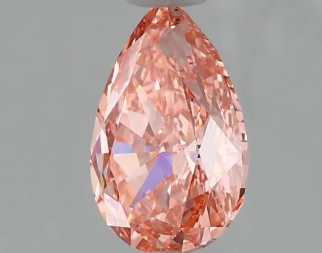 1.08ct Pear Lab Grown Diamond (Colour Fancy Vivid Pink, Clarity VVS1, IGI Certified)