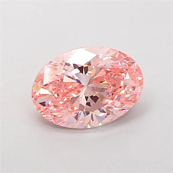2.01ct Oval Lab Grown Diamond (Colour Fancy Intense Pink, Clarity VVS2, IGI Certified)