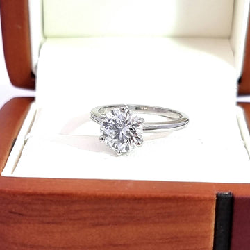 GIA Certified 2.03 Carat, E/VVS2, 3EX 'IDEAL' Cut Diamond Engagement Ring! Lab Grown!