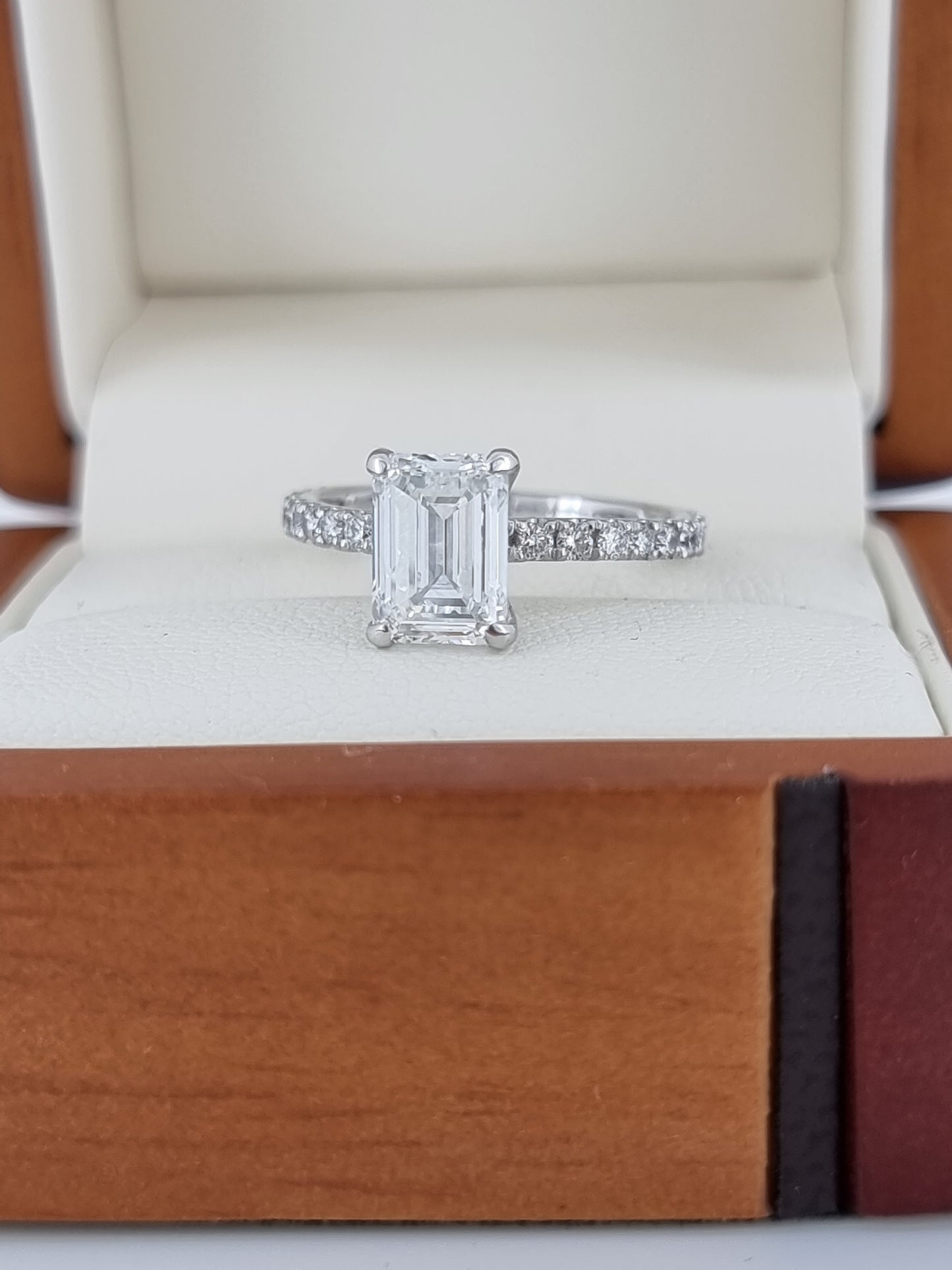 Stunning 2.57 Carat Emerald Cut Diamond Engagement Ring - Lab Grown!