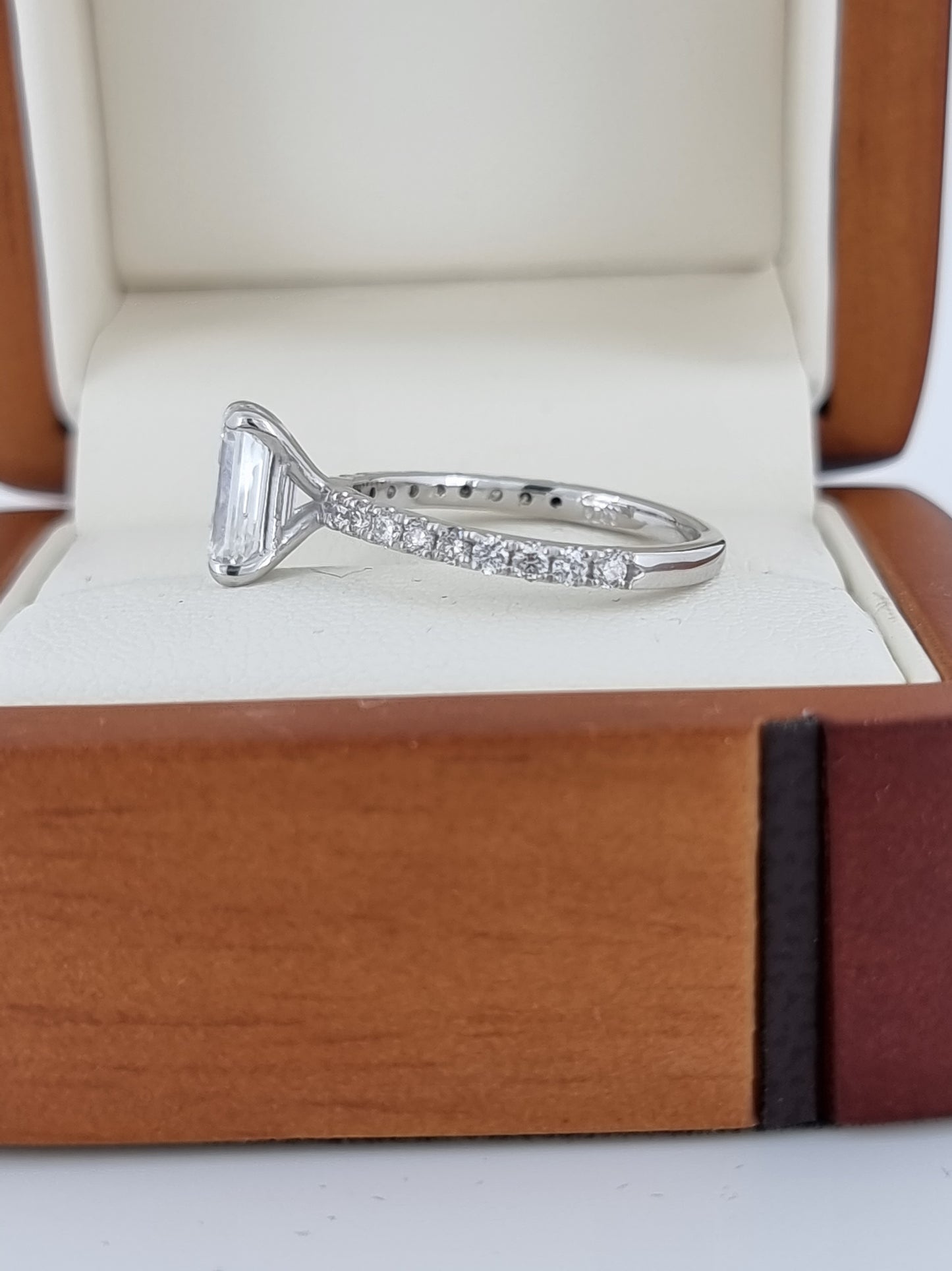 Stunning 2.57 Carat Emerald Cut Diamond Engagement Ring - Lab Grown!