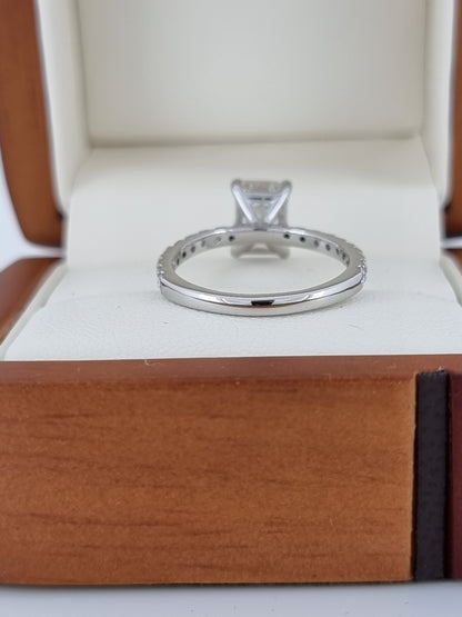 Stunning 2.57 Carat Emerald Cut Diamond Engagement Ring - Lab Grown!