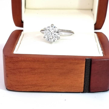 $10K - 2.55 Carat Round Cut, LG Diamond Engagement Ring - D VVS2 Ideal Cut