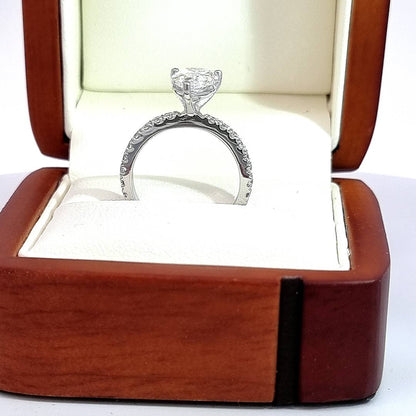 Near 2.5 Carat Pear Cut, LG Diamond Engagement Ring - D VS1!