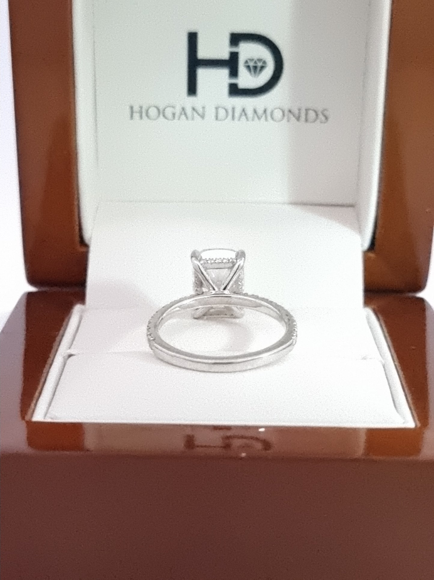 $12K Value – BIG, 3.51 Ct, D Colour Cushion Cut LG Diamond Engagement Ring