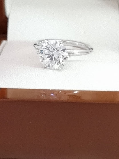 $9500 Value – just $3990! 3 Ct D / VVS2 Ideal Cut in 18K White Gold!