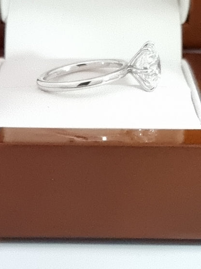 $9500 Value – just $3990! 3 Ct D / VVS2 Ideal Cut in 18K White Gold!