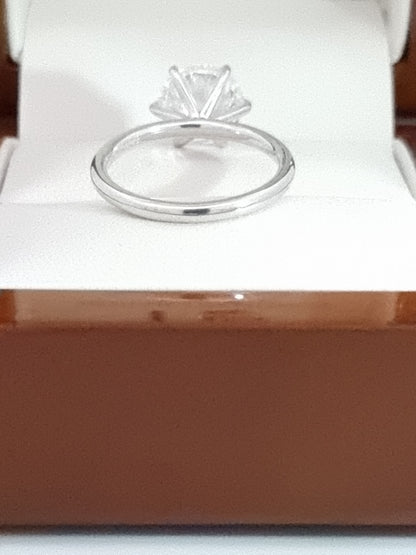 $9500 Value – just $3990! 3 Ct D / VVS2 Ideal Cut in 18K White Gold!