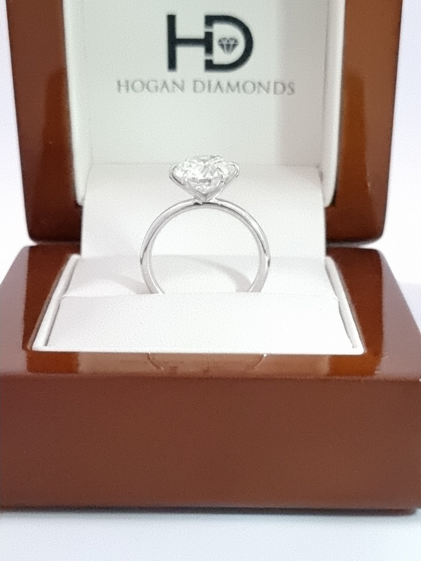$9500 Value – just $3990! 3 Ct D / VVS2 Ideal Cut in 18K White Gold!