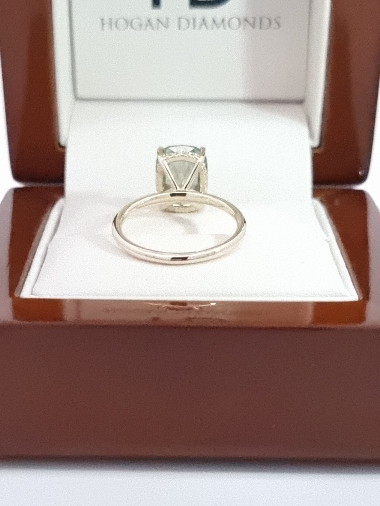 Captivating 4.01 Carat, Fancy Vivid Green Diamond in Yellow Gold Hidden Halo Setting!