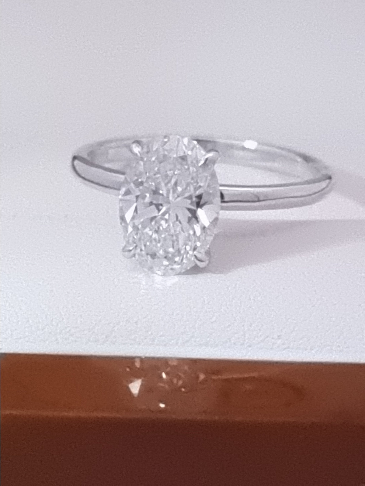 2.00 Carat Oval Cut LG Diamond Solitaire in White, Yellow or Rose Gold