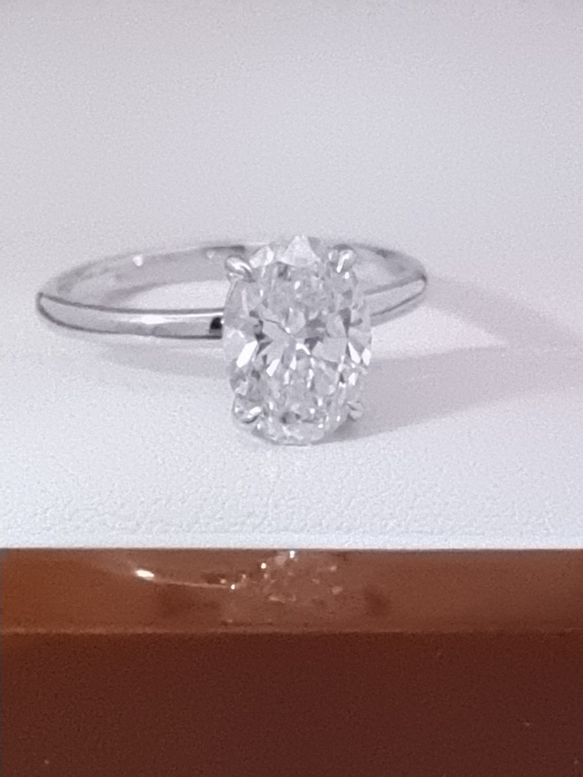 2.00 Carat Oval Cut LG Diamond Solitaire in White, Yellow or Rose Gold