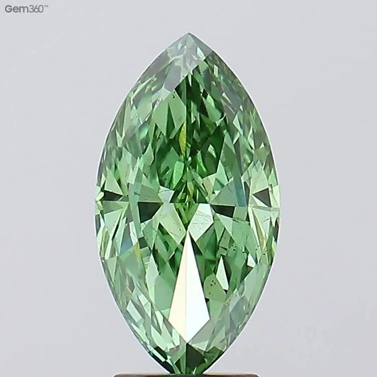 3.05ct Marquise Lab Grown Diamond (Colour Fancy Vivid Green, Clarity VS2, IGI Certified)