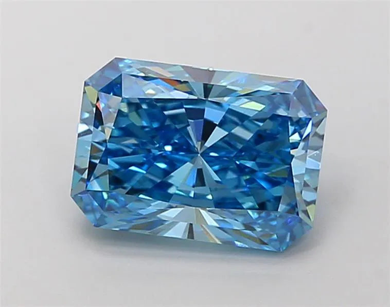 3.06ct Radiant Lab Grown Diamond (Colour Fancy Vivid Blue, Clarity VS1, IGI Certified)