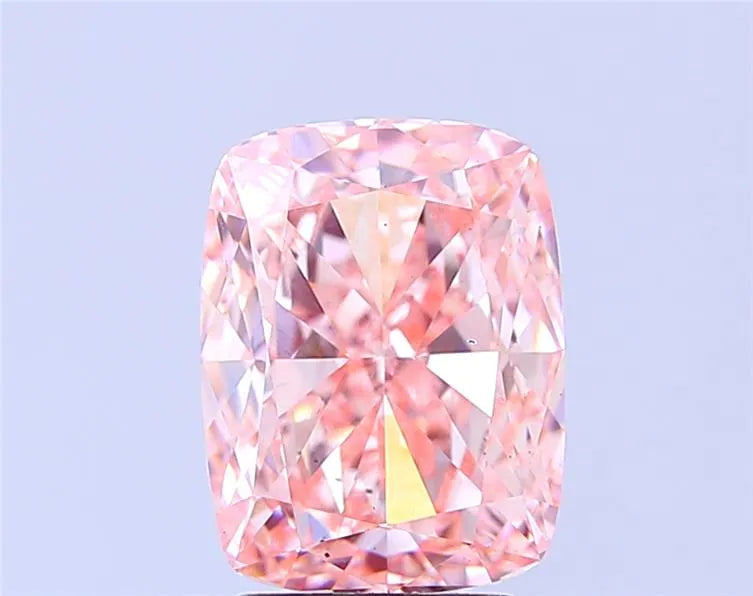 4.03ct Cushion modified Lab Grown Diamond (Colour Fancy Vivid Pink, Clarity VS2, IGI Certified)