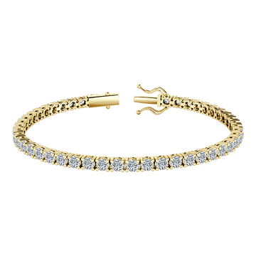 Stunning, 18K Lab Grown Diamond Tennis Bracelets: 3.00 to 12.00 Carats