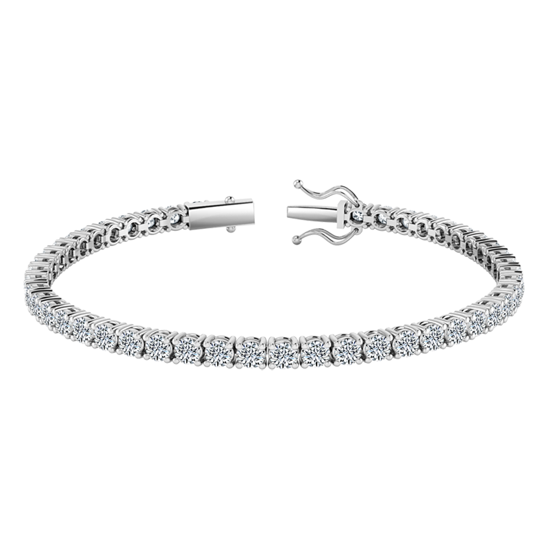 Stunning, 18K Lab Grown Diamond Tennis Bracelets: 3.00 to 12.00 Carats