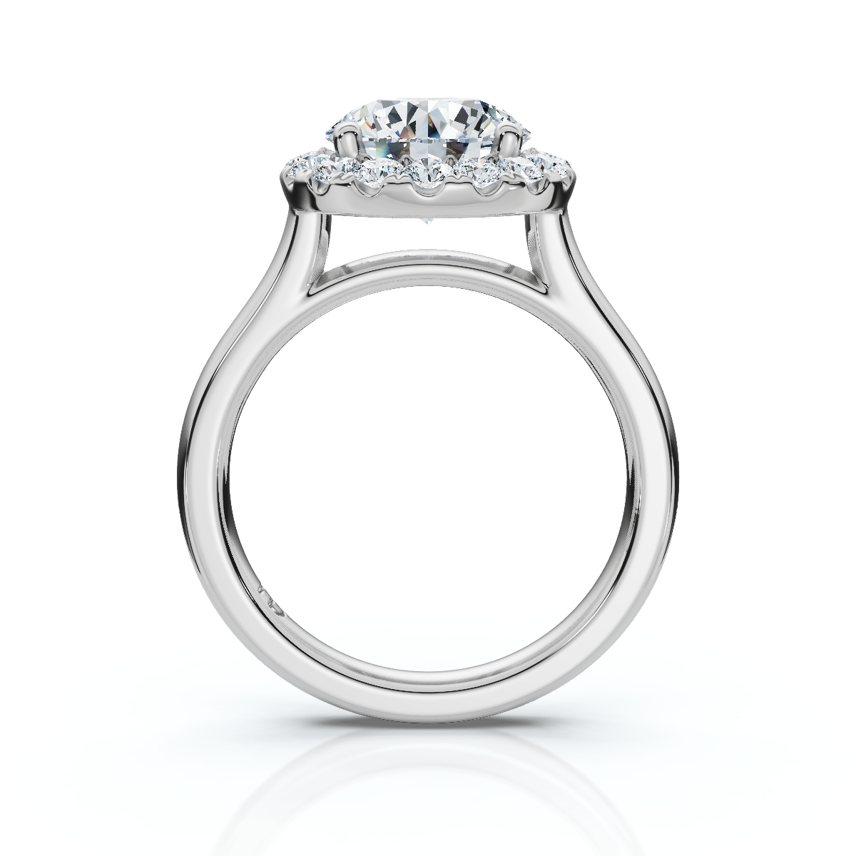 18K/Platinum Round Cut Halo