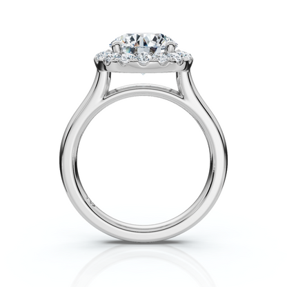 18K/Platinum Round Cut Halo