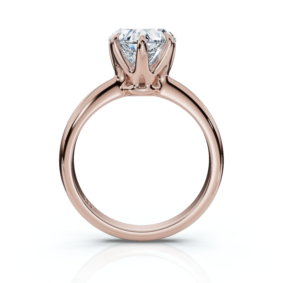 18K/Platinum Heart Cut Knife Edge