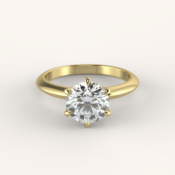 2.25 Carat Diamond & 14K Knife Edge Solitaire