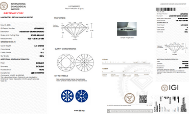 3.01 Carat D Colour, LG Diamond Engagement Ring. Hearts & Arrows Ideal Cut! 18K YG.