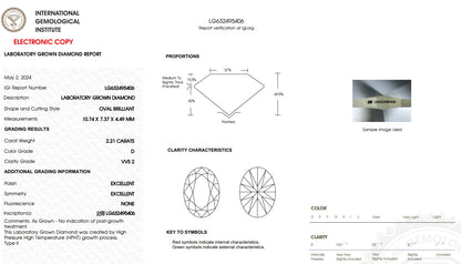 $8.2K - 2.21 Carat, Oval Cut, LG Diamond Engagement Ring - Stunning Hidden Halo