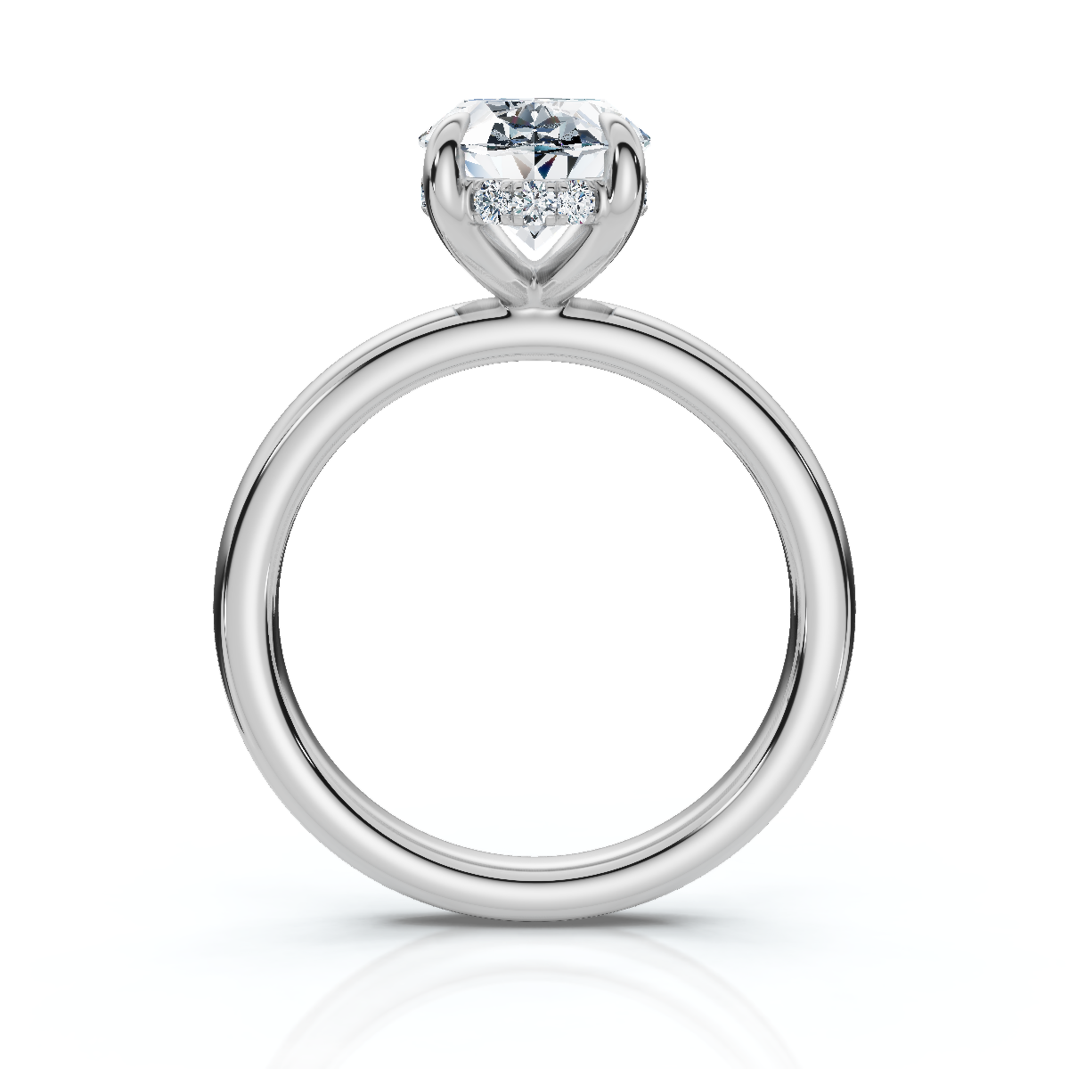 18K/Platinum Hidden Halo