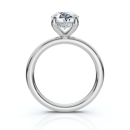 18K/Platinum Hidden Halo