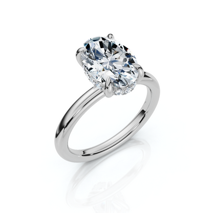 18K/Platinum Hidden Halo