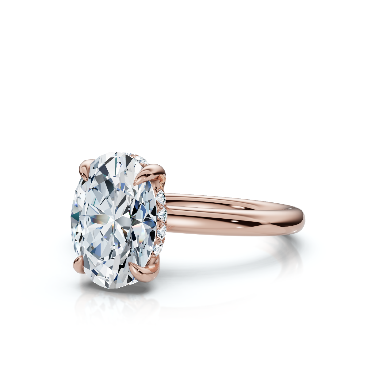 18K/Platinum Hidden Halo