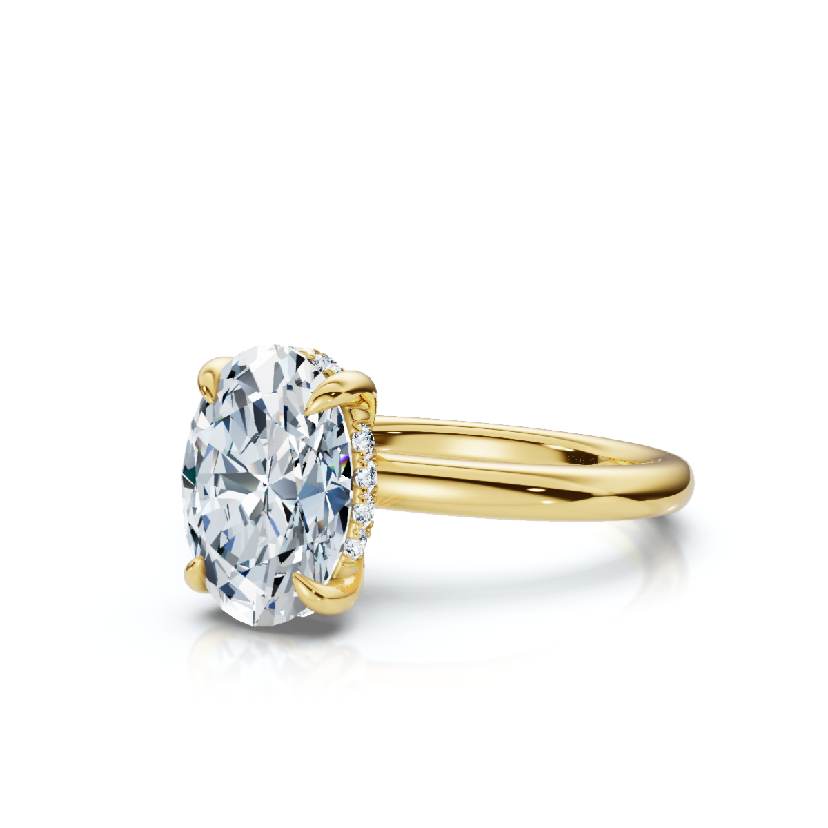 18K/Platinum Hidden Halo