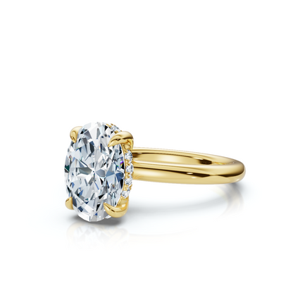 18K/Platinum Hidden Halo