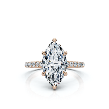 18K/Platinum Marquise Cut Accented 