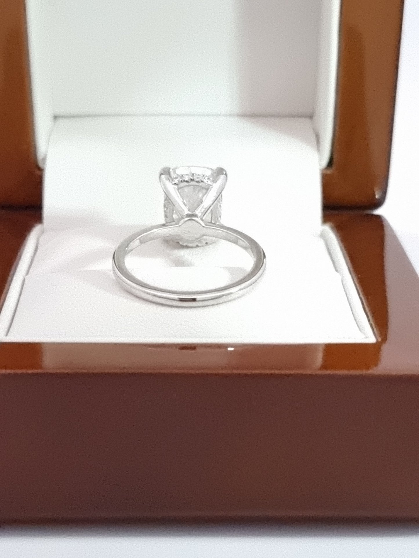 Attention Swifties! HUGE 5.05 Ct, Cushion Cut, LG Diamond & Hidden Halo Engagement Ring