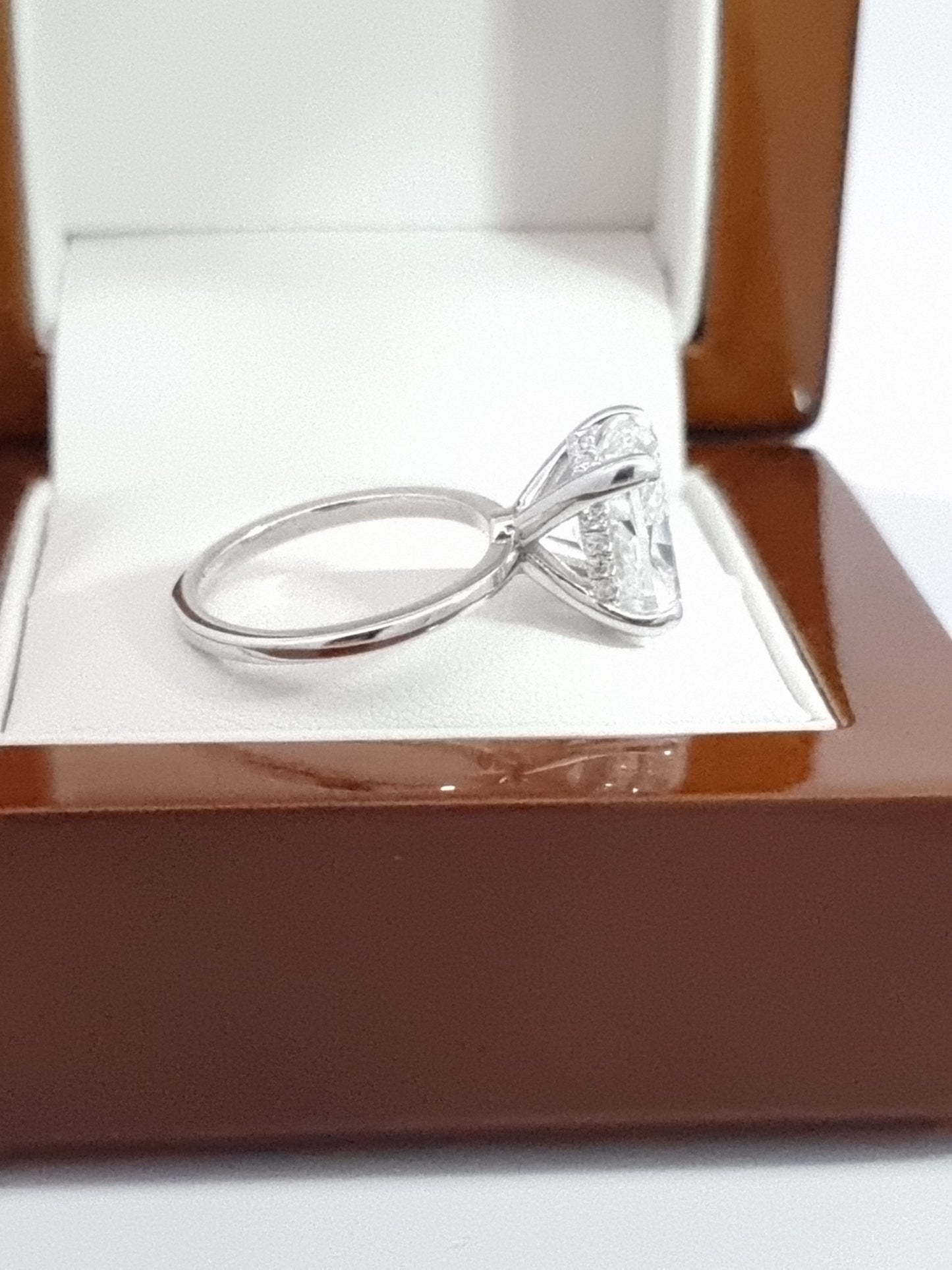 Attention Swifties! HUGE 5.05 Ct, Cushion Cut, LG Diamond & Hidden Halo Engagement Ring