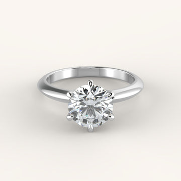 2.25 Carat Diamond & 18K or Platinum Knife Edge Solitaire